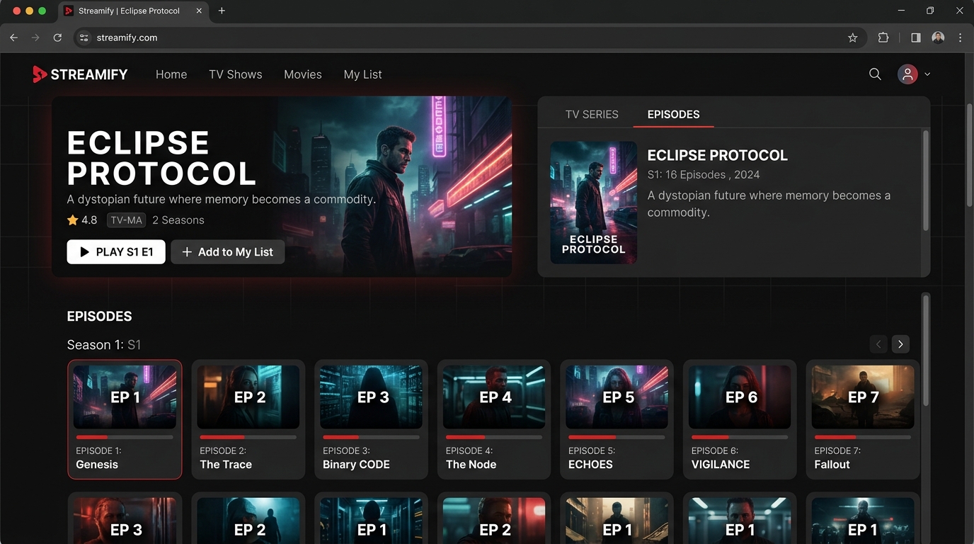 How to Add TV Series Episodes and Backup Streaming Links in One Card